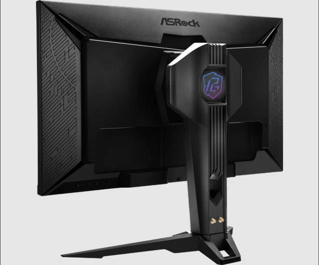 ASRock PG27FFX2A de espalda con RGB Phantom Gaming